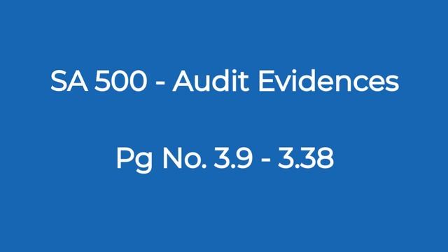 SA 500 Audit Evidences | Audit Ch. 3 Revision Part 8|CA Intermediate смотреть онлайн