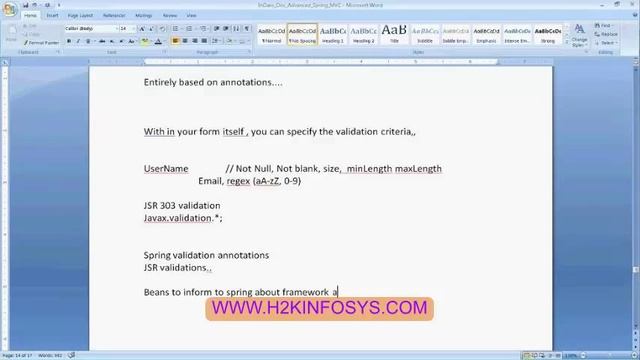 Java Springs | Spring Validatoor | Spring Tag Library | J2EE Training смотреть онлайн
