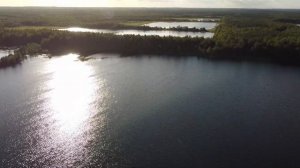 Сокольи озера, Ленинградская область, аэросъемка.