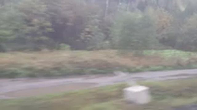 Вид из окна поезда, по маршруту: Казанский вокзал - Рязань 1, на экспрессе ЭД4М - 0451 смотреть онлайн