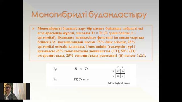 Ажырау заңы. Моногибридті будандастыру смотреть онлайн