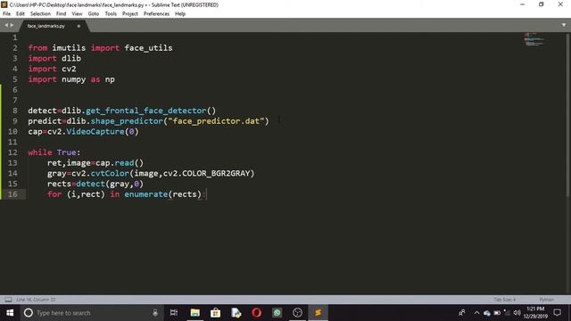 Facials Landmarks using Dlib смотреть онлайн