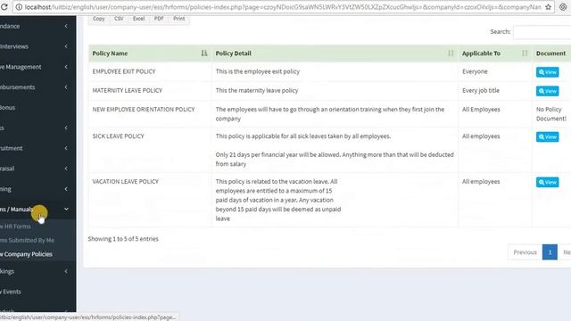 Forms / Manuals, Conference Hall Booking & Events in LuitBiz ESS смотреть онлайн