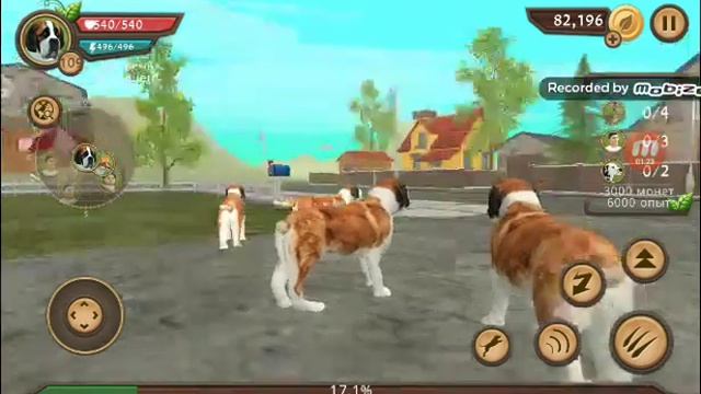 Как быстро прокачаться в Dog sim#2 смотреть онлайн