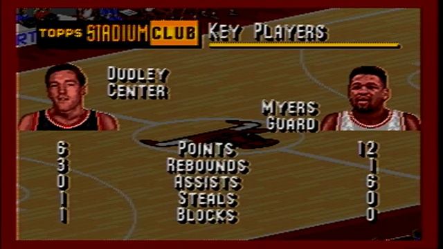 NBA Live 95 Sega Genesis Portland Trail Blazers vs Chicago Bulls смотреть онлайн