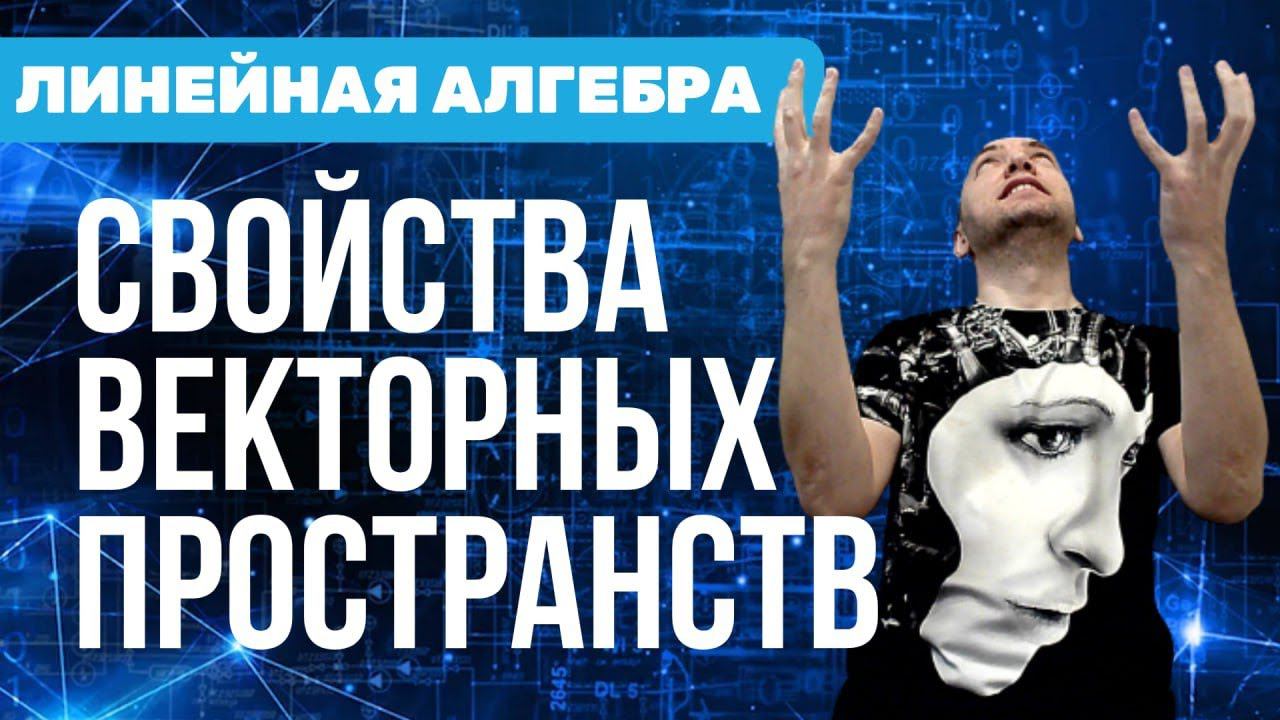 Какие есть свойства векторных пространств? Душкин объяснит смотреть онлайн