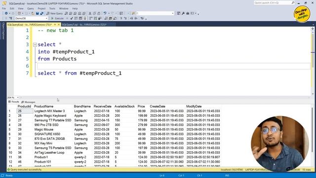 SQL Temp Table | Temporary Table | SQL Server Advanced (বাংলা) - #06 смотреть онлайн