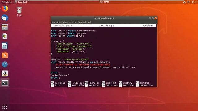 Netmiko and TextFSM Tutorial | Part # 3 смотреть онлайн