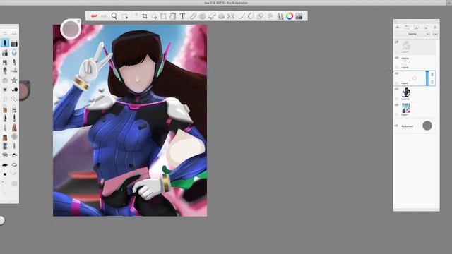 D.Va Overwatch Digital Drawing | Magato смотреть онлайн