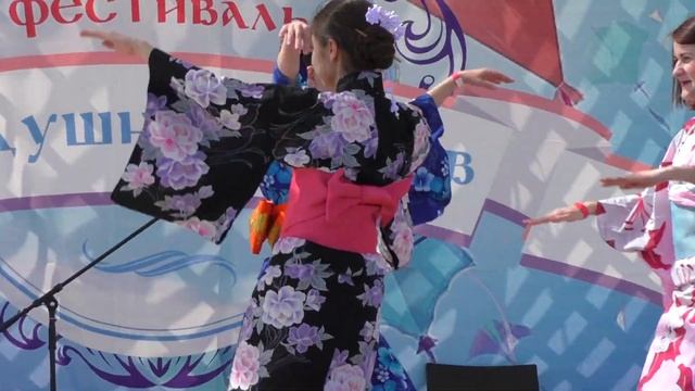 Ансамбль японских народных танцев "Kiseki No Hana" - Танец "Дон пам буши" @ Этномир 06.05.2017 смотреть онлайн