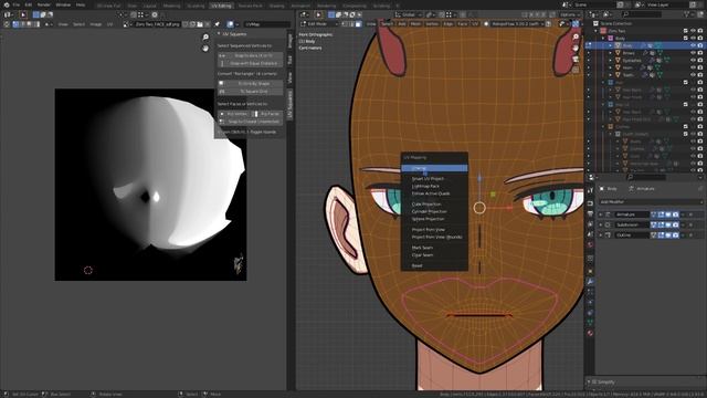 Shader facial anime Genshin Impact in blender смотреть онлайн