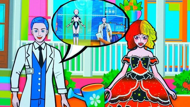 Paper Dolls Dress Up - Poor Daughter Squid Game Find New Life Dress- Barbie Story & Crafts смотреть онлайн