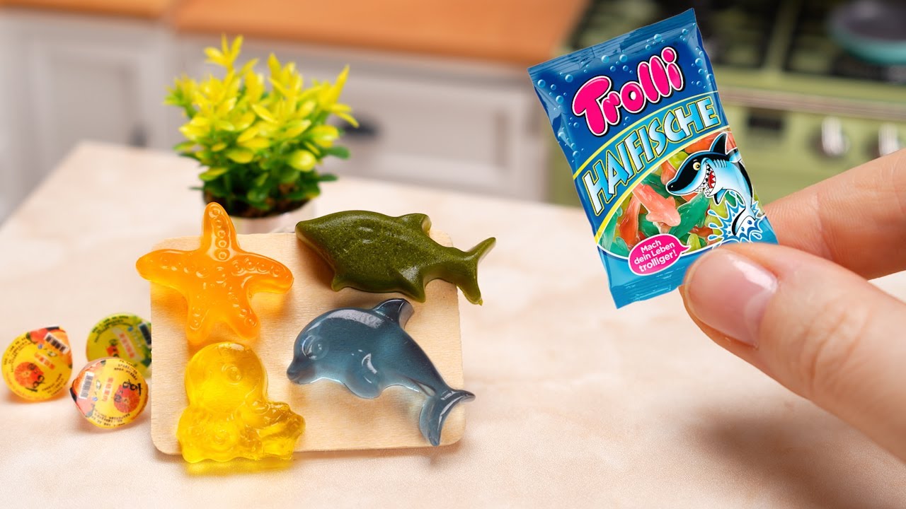 DIY Мини Фруктовые Мармеладки Trolli | Мини Еда | Мини Кухня | Mini Kitchen | Fruit Gummy Ideas смотреть онлайн