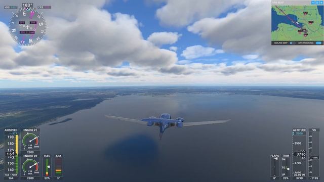 Microsoft Flight Simulator - Diamond DA62 descent over Kotlin Island and St Petersburg смотреть онлайн