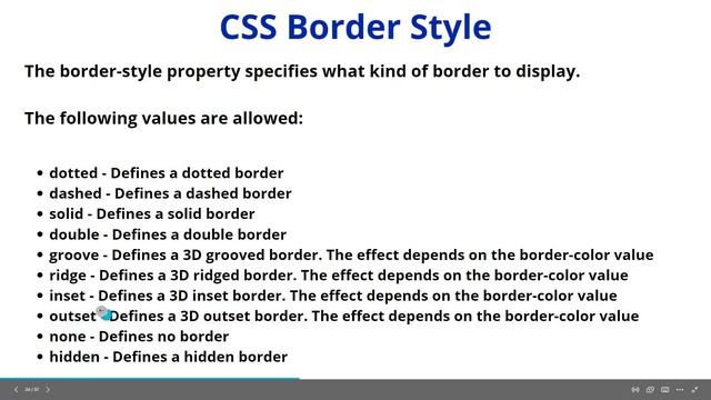css border style | CSS Border Style-Hindi | css tutorial | #css #23 смотреть онлайн