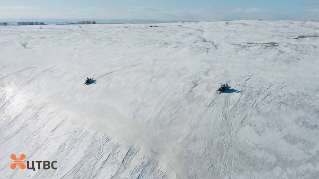 Прогулки на снегоходах на Сахалине смотреть онлайн