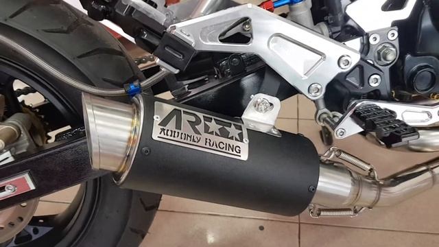 Honda Grom MSX125 Aodonly Racing Loop Low Mount Exhaust With out db killer смотреть онлайн