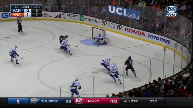 NHL .NBA 2015-16. Vancouver Canucks - Anaheim Ducks 30 -11-2015 | 1 тайм смотреть онлайн