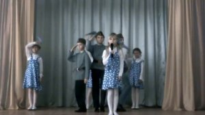 Танец «Катюша» 1-б и 4-а класс