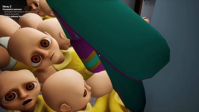 ПОЛ ЭТО ЛАВА ? 100 ЛЫСЫХ И МЕГА ПИСТОЛЕТ ? ИГРА The Baby In Yellow