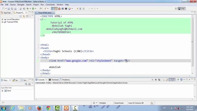 24- Link tags link and attribute (charset, href, hreflang, rel, type, size, target) смотреть онлайн