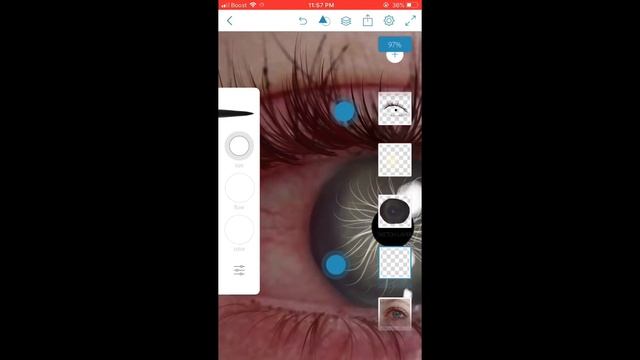 REALISTIC EYE TUTORIAL ON ADOBE SKETCH ✨ смотреть онлайн