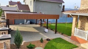 Современный навес в стиле Хай Тек