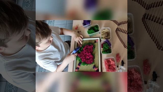 Создание панно из мха. смотреть онлайн