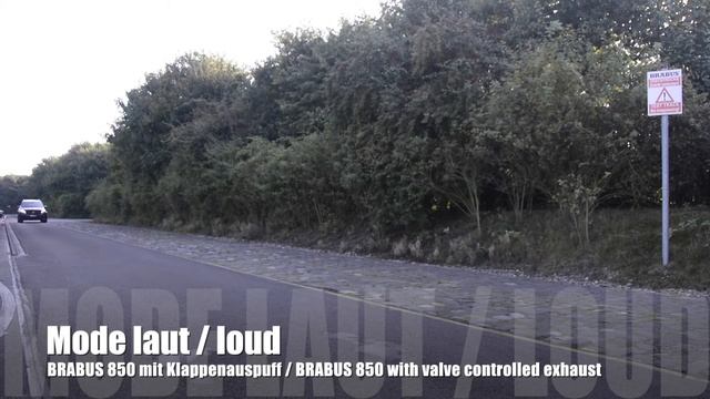 BRABUS 850 XL на основе ГЛС звук выхлопа