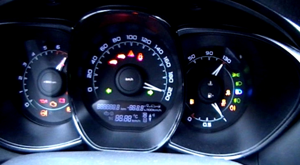 Lada Vesta 1G. Бортовой компьютер, самодиагностика приборной панели. смотреть онлайн