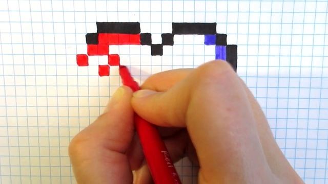 Как нарисовать СЕРДЦЕ. Нарисовать СЕРДЦЕ ПО КЛЕТОЧКАМ. Нарисовать ВАЛЕНТИНКУ. Рисунки ПО КЛЕТОЧКАМ смотреть онлайн