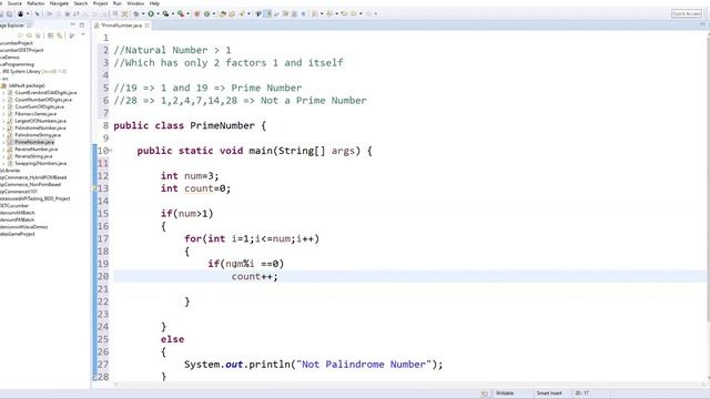 Frequently Asked Java Program 11: Check Given Number is Prime Or Not смотреть онлайн