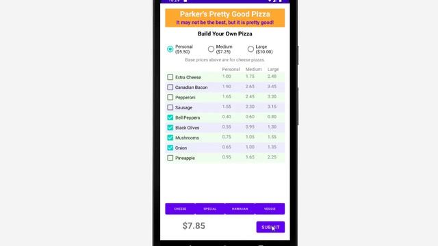 Android 03L - Pizza Builder App (Assignment) смотреть онлайн
