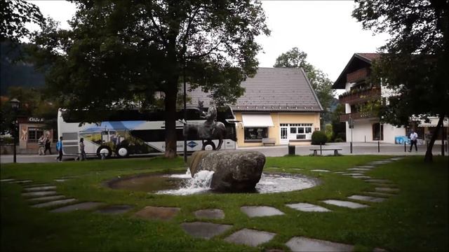 Деревня Обераммергау в Южной Баварии. смотреть онлайн