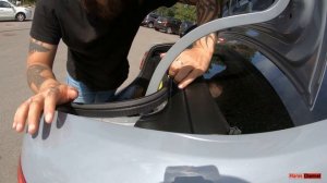 Доработка Весты Установка жабо заднего стекла без скотча на Весту