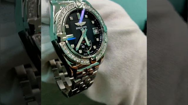 Полировка корпуса и браслета часов Breitling Galactic 36 смотреть онлайн