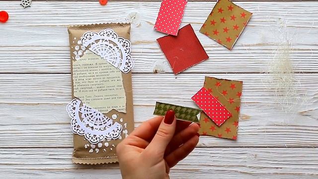 Упаковываем и украшаем ... шоколадку! ;) смотреть онлайн