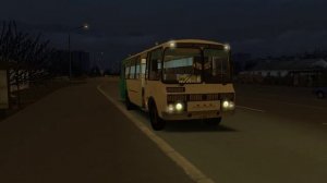 Первый круг, обратка на 605 ПАЗе, 120 маршрут, Чистогорск, Omsi 2