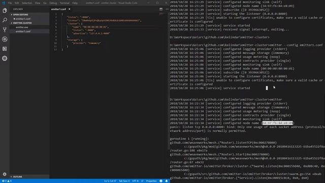 Emitter: Creating a cluster locally on Windows смотреть онлайн