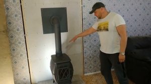 Печь-камин "Бахта". Монтаж и первая растопка печи.