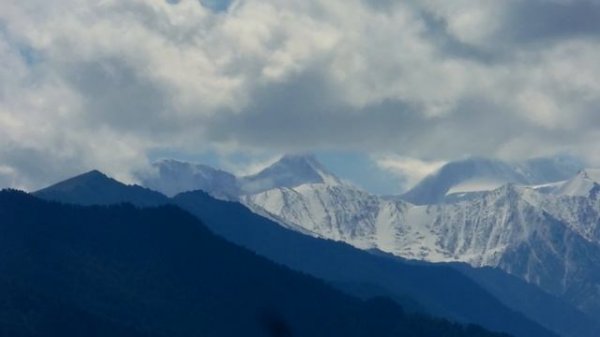 Вид на Белуху с Тюнгура Смотровая площадка на Белуху.