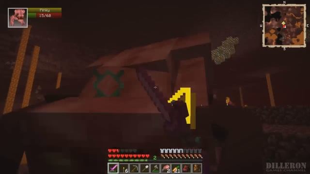 ч.13 Minecraft Опасные приключения - Портал в Ад (броня для лошадок) смотреть онлайн