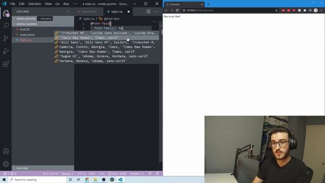 How to Import a Font With CSS смотреть онлайн