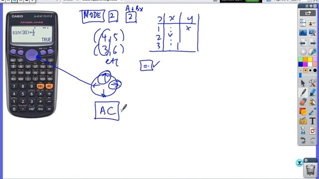 Least Squares Regression Equation using Casio FX 82 смотреть онлайн