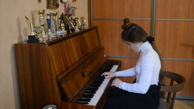 И.С. Бах Жига из Французской сюиты си минор - София Мишкурова 14 лет смотреть онлайн