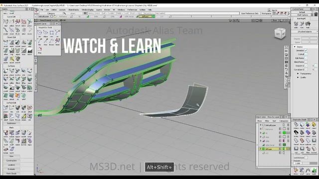 Audi E Tron GT Course Chapter6 Teaser | Autodesk Alias | MS3D смотреть онлайн