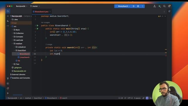 Binary Search - Java programs for QA | Searching and Sorting - Shailesh Kumar смотреть онлайн