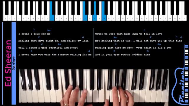 Ed Sheeran - Perfect / Easy Piano Tutorial - Pianitar смотреть онлайн