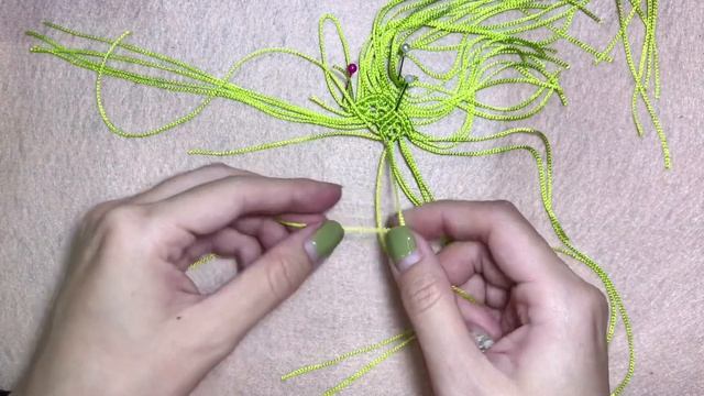 Macrame Tutorial - How To Make A Lotus Keychain - MK0004