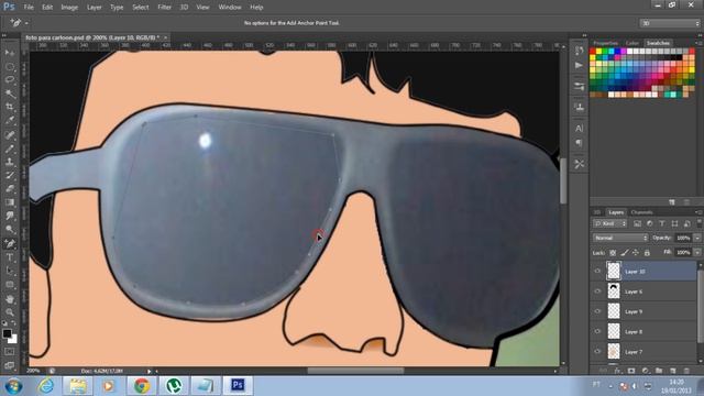 Transformar foto em cartoon 2-2 - Photoshop CS6 смотреть онлайн
